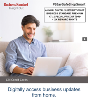 Business Standard Premium Annual subscription for Rs 999 & 2X reward points on CitiBank Cards