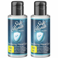 Limited location only -Bella Vita Organic SafeHands Hand Sanitizer Travel 2 Pack X 100 ml With Neem & Aloe Vera Extracts

70% alcohol based