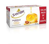 [PANTRY] Santoor Glycerine PureGlo Soap 125g (Pack of 6)