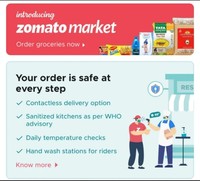 Order Grocery/Fruits from Zomato App