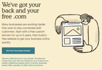 Free .COM for 5 years & Free Ecommerce Website Builder | MailChimp 