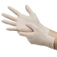 Careway Latex Medical Examination Disposable Hand Gloves, White, Medium, 100 Piece