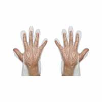 vinayaka mart Plastic Disposable Gloves (Transparent) - 100 Pcs