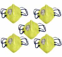 PM 2.5 Anti-Pollution Yellow Color Mask for dust for Allergy, Sinus &amp; Asthma