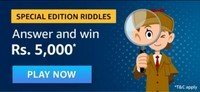 Amazon Special Edition Riddles Quiz Answers – Win ₹5,000 Pay Balance (20 Winners)