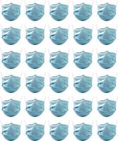 Peter England PE030 Surgical Mask With Melt Blown Fabric Layer  (Pack of 30, 3 Ply)