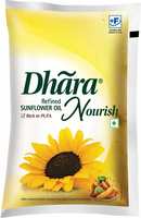 Dhara Refined Sunflower Oil Pouch  (1 L)