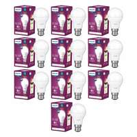 Philips 8.5-Watt Standard B22 LED Bulb (Pack of 10, Cool Day White