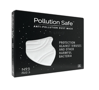 Pollution Safe N95 PM2.5 Anti-Pollution Dust Mask White
