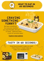 TataCliq - Tata Q's delicious meals to delhi ( heat to eat in 60 seconds )