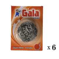 Gala Steel Scrubber Combo Set (Pack of 6)