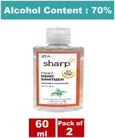 FLOH hand sanitizer with 70% IPA and vitamin E - 60 ml( Pack of 2 )
