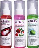 NutriGlow Set of 1 Green Apple Toner+ 1 Fresh Rose Toner+ 1 Red Wine Toner Women