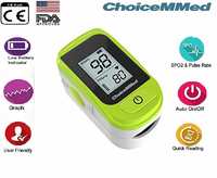 Choicemmed MD300C15D Finger Tip Pulse Oximete, LCD Dispaly for Pulse blood Oxygen SPO2 & PR Measurement (Green

