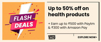 1mg Flash  deals - Upto 50 % off on health products