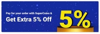 Pay For Ur Order With Supercoins & Get Extra 5% off