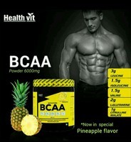 BCCA 6000mg 2:1:1 with L glutamine and L citrulline malate ( Pineapple flavour)