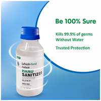 Lvfresh-Hand Alcohol Based Hand Sanitizer 100 ml (Pack of 5)-70% Alcohol