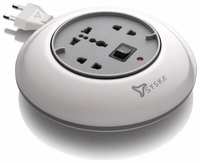 Syska Multi Pin White Extension Board ( 4 m ,3 Socket , 1 Switches) 42% OFF