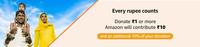Amazon donation drive: Pay Rs1 and Amazon will add Rs 21/51 plus 10% additional ( 26 April 3-9pm)