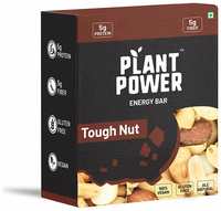 Plant Power Vegan Energy Bar Tough Nut with 5g Protein Pack of 6 (35g each)