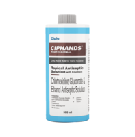 Ciphands Professional Topical Antiseptic Solution with Emollient Sanitizer 500 ml