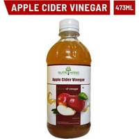 Nutriherbs Natural Unfiltered Undiluted Non-GMO Organic Apple Cider Vinegar with the Mother - 473 ml (Pack of 1)