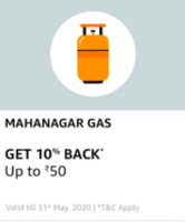 Get 10% cashback at Mahanagar Gas via Amazon Pay