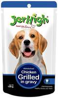 JerHigh Chicken Grilled in Gravy Wet Dog Food (120g, Pack of 3) 