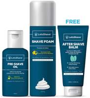 LetsShave Men's Grooming and Shaving Essential Kit