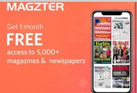 free 1 month Magzter subscription from Myntra