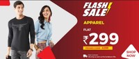 Flash Sale : Men's & Women's Apparel At Rs 299