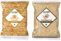 Goshudh Premium Quality Chana Dal 750g And Urad Mogar Dal 750g (Pack of 2)