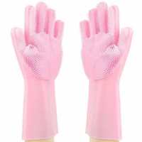 70% Off -  Silicone Dish Washing /Cleaning /Pet Grooming/Car Cleaning Gloves (1 Pair) 