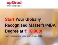 Start Your Globally Recognized Master's/MBA Degree at ₹ 10,000