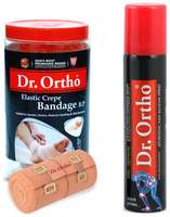 Dr Ortho (Crepe Bandage 10Cm X 4Mt. + Spray 75 ml) Pain Relief Combo 