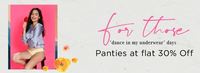 Zivame Panties Up To 30 % off Collection	