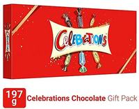 Celebrations Assorted Chocolate Gift Pack (Snickers, Mars, Bounty, Galaxy Jewels)- 197g Box