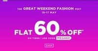AJIO- The Great Weekend Fashion Fest From 15th To 17th  May