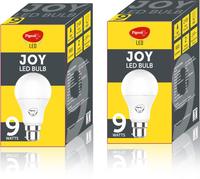 Pigeon 9 W Round B22 LED Bulb  (White, Pack of 2)