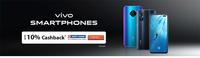 upto 10% cashback on vivo mobiles with HDFC and ICICI  cards