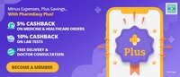 Subscribe to Pharmeasy Plus & Save Upto 10% Extra on Medicine & Healthcare Products