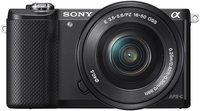 Sony ILCE-5000L/B Mirrorless Camera with 16-50mm Lens Kit