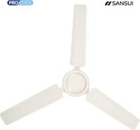 Sansui Classic SANIV1200 1200mm Silent Operation 3 Blade Ceiling Fan, Ivory 