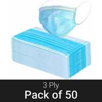 Chhavi India 50 Surgical Mask With Melt Blown Fabric Layer  (Pack of 50, 3 Ply)