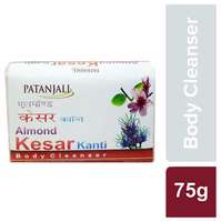 Patanjali Almond Kesar kanti Body Cleanser Soap 75g(Buy 3& get 3 Free)