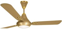 Luminous Lumaire Underlight Silky Gold 1200 mm 3 Blade Ceiling Fan  (Gold)