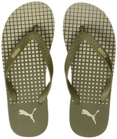 Puma Men's Burnt Olive-Pale Khaki Flip-Flops