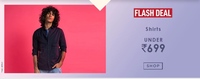 Ajio Flash Deal - Men shirts under Rs.699 & Women Footwear min. 50% off