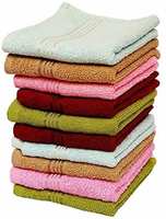 Red Ballons Super Soft Fresh 100% Cotton Face Towel Plain, Handkerchiefs 

